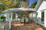 Lakeside deck with Gazebo and gas grill